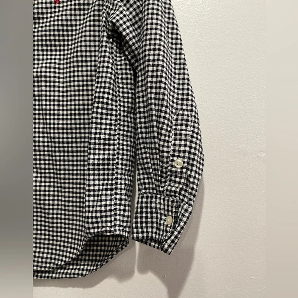 Ralph Lauren Kids Gingham Print Long Sleeve  Button shirt